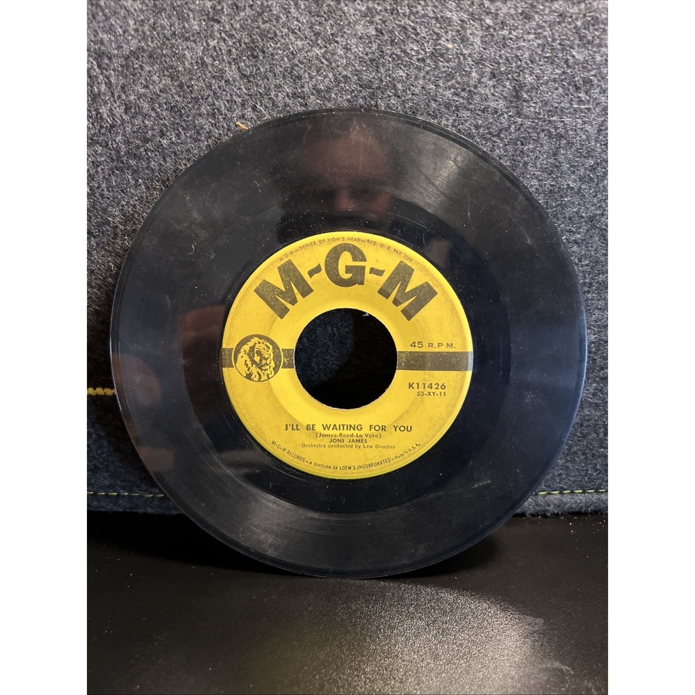 Joni James 45RPM "Your Cheatin' Heart" MGM #11426 1953 "I'll Be Waiting For You"